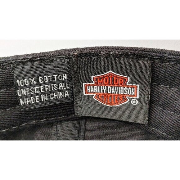 Orlando Harley Davidson Baseball Cap  Hat Adjustable Black Orange Florida - Picture 7 of 7